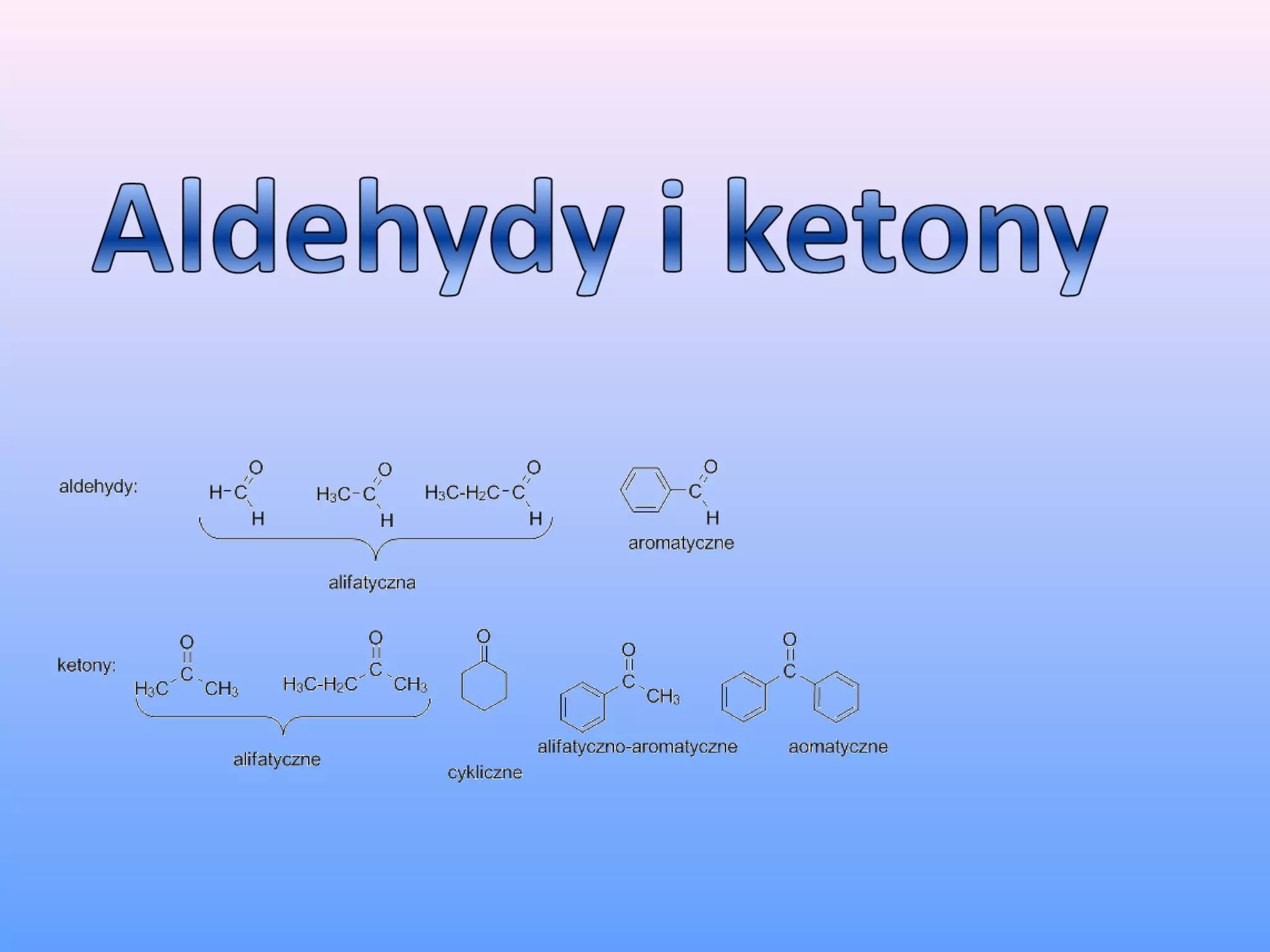 Aldehydy i ketony informacje | PPT