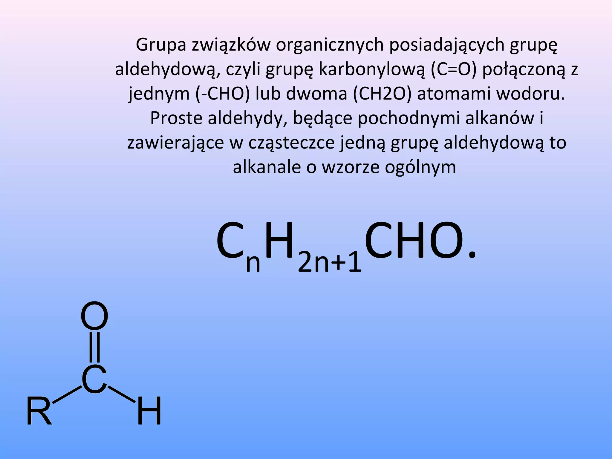 Aldehydy i ketony informacje | PPT