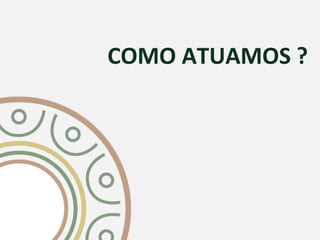 COMO ATUAMOS ?
 