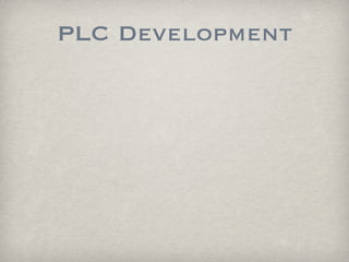 PLC Development Continue to generate full group leadership and participation as a department. Use formative and summative assessment data for student intervention and reflection on practice. Continue to do math together and visit classrooms. CELEBRATE SUCCESS! 