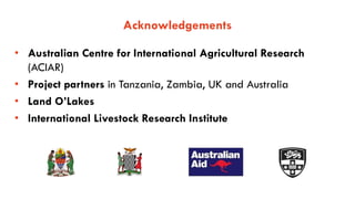 Impact of poultry interventions on household nutrition in Tanzania and lessons learnt along the way