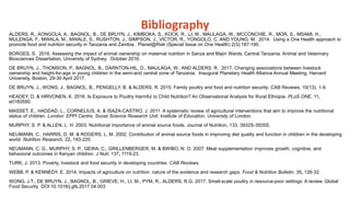 Impact of poultry interventions on household nutrition in Tanzania and lessons learnt along the way