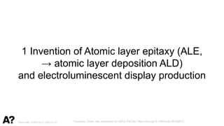 History of atomic layer deposition (ALD) in a nutshell | PDF