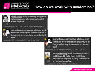 How do we work with academics?
