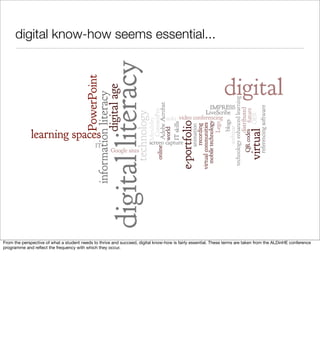 digital know-how seems essential...




From the perspective of what a student needs to thrive and succeed, digital know-h...