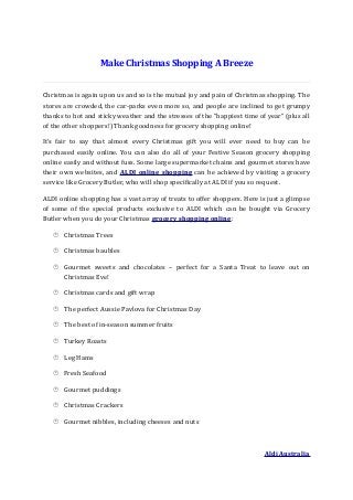 Aldi online shopping australia