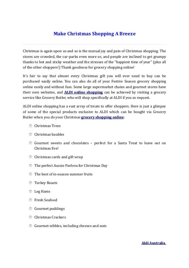 Aldi online shopping australia