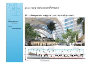 prijsvraag stationstransformatie

                             Lid ontwerpteam, integraal duurzaamheidsdavies
Ambitie
groenste station van
       Nederland


Realisatie
›        beplantingsadvies
 