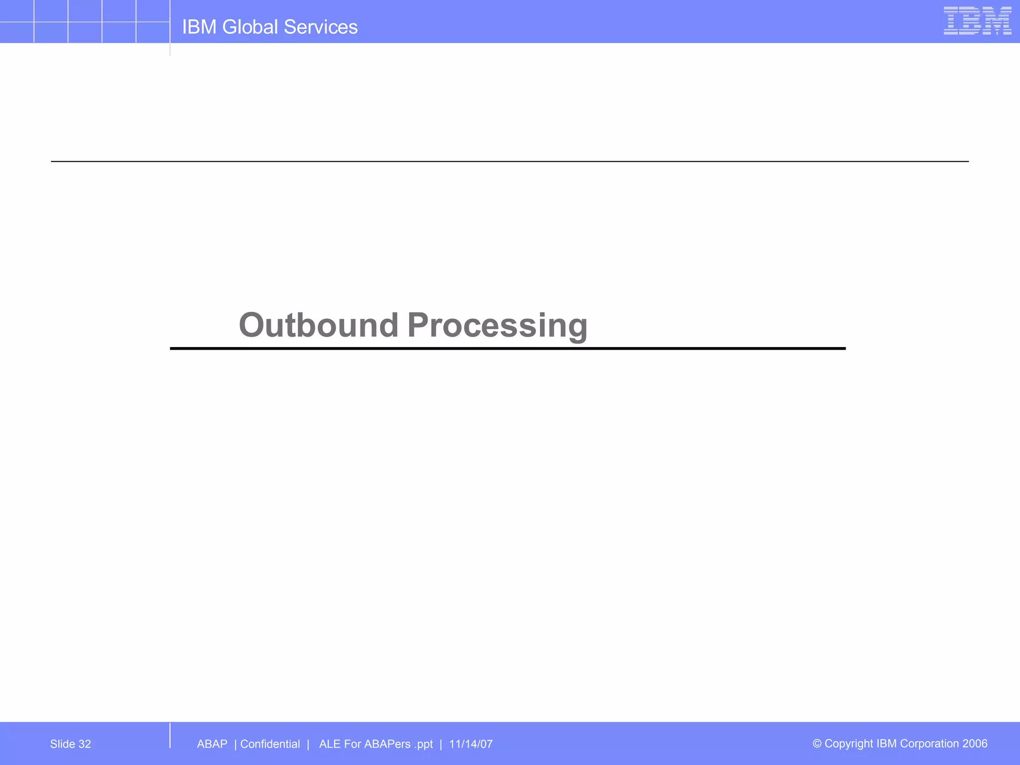 Outbound Processing 