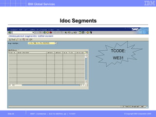 Idoc Segments TCODE: WE31 