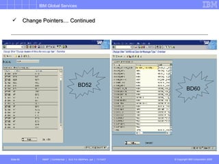Change Pointers… Continued BD52 BD60 