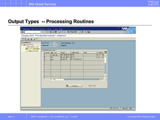 Output Types  -- Processing Routines 