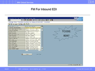 FM For Inbound EDI  TCODE: BD67 