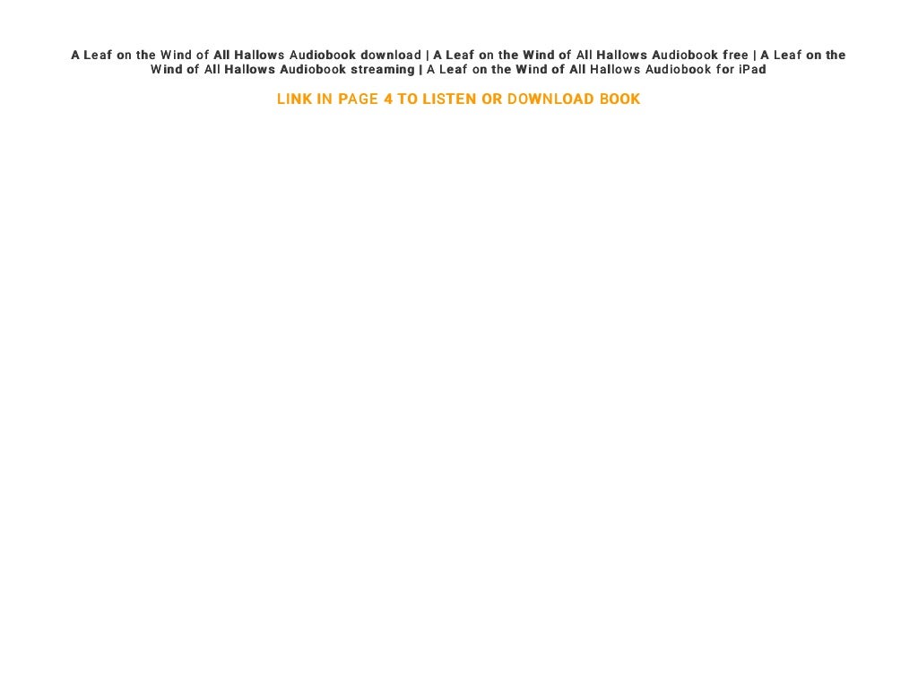 a leaf on the wind of all hallows pdf a leaf on the wind of all hallows pdf