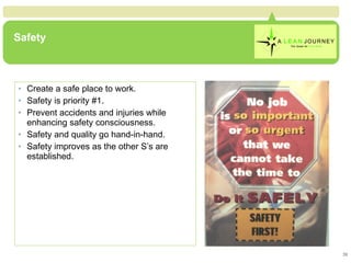 Safety <ul><li>Create a safe place to work. </li></ul><ul><li>Safety is priority #1. </li></ul><ul><li>Prevent accidents a...