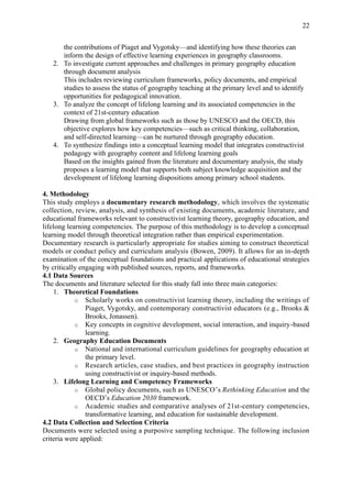 A learning model for geography based on constructivist theory ...