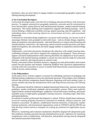 A learning model for geography based on constructivist theory ...