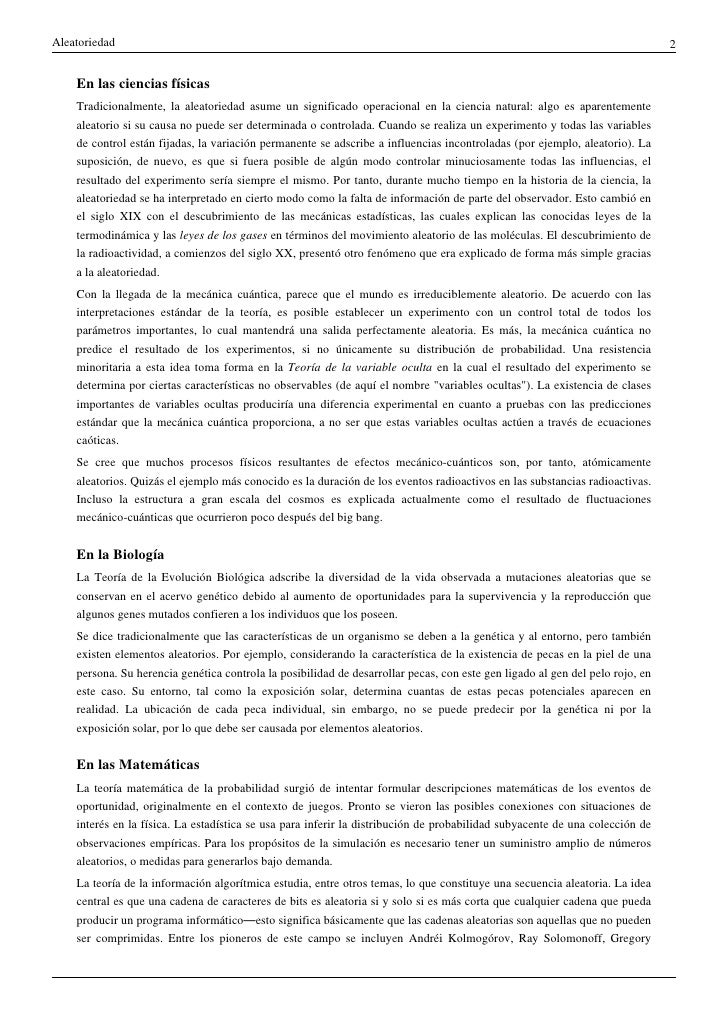 Aleatoriedad