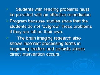A Lecture On The Common Reading Problems | PPT