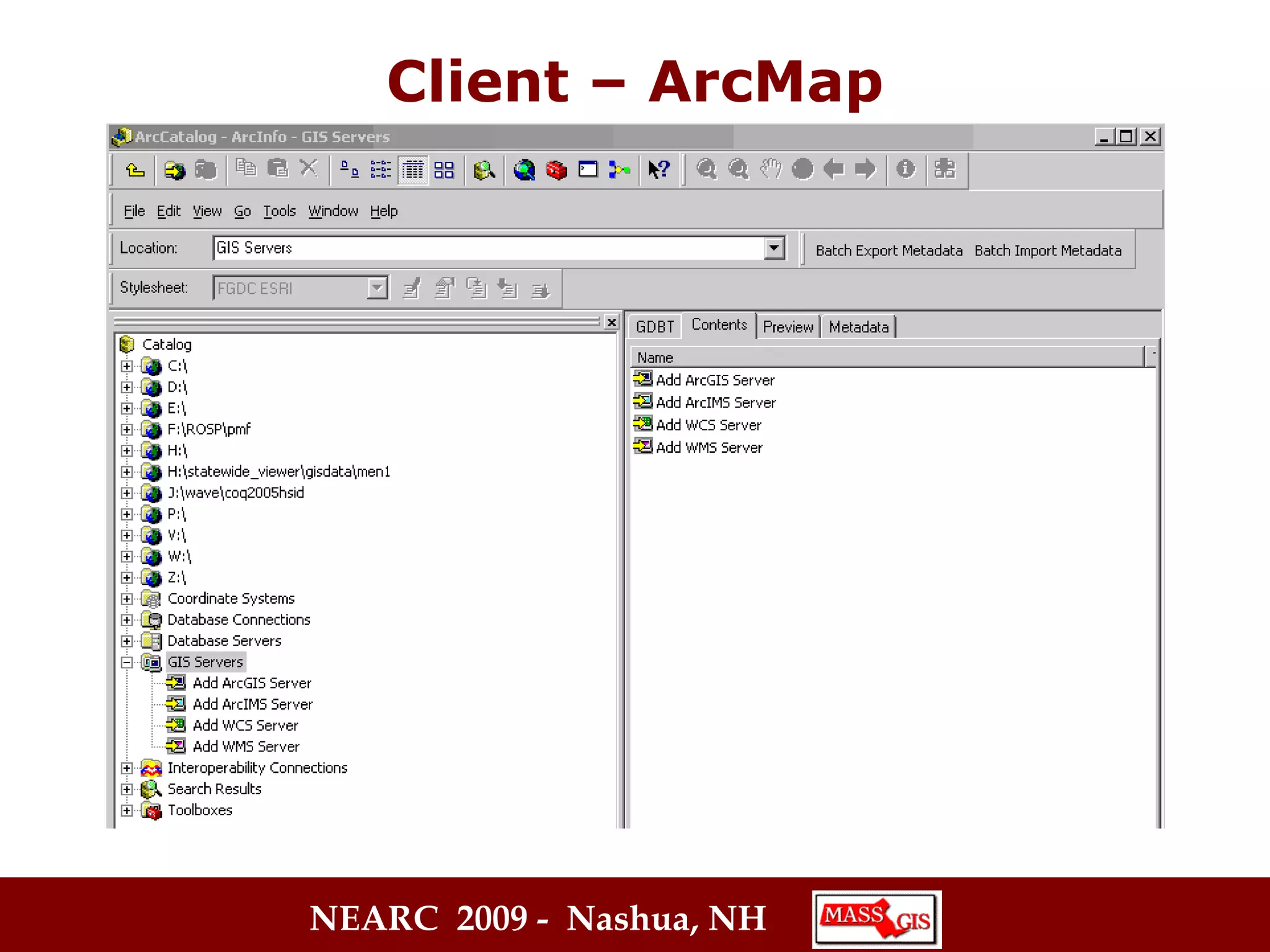 Client – ArcMap 