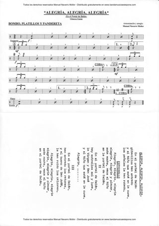 Alegría: Musical Arrangement and Harmonization of 'En el Portal de ...