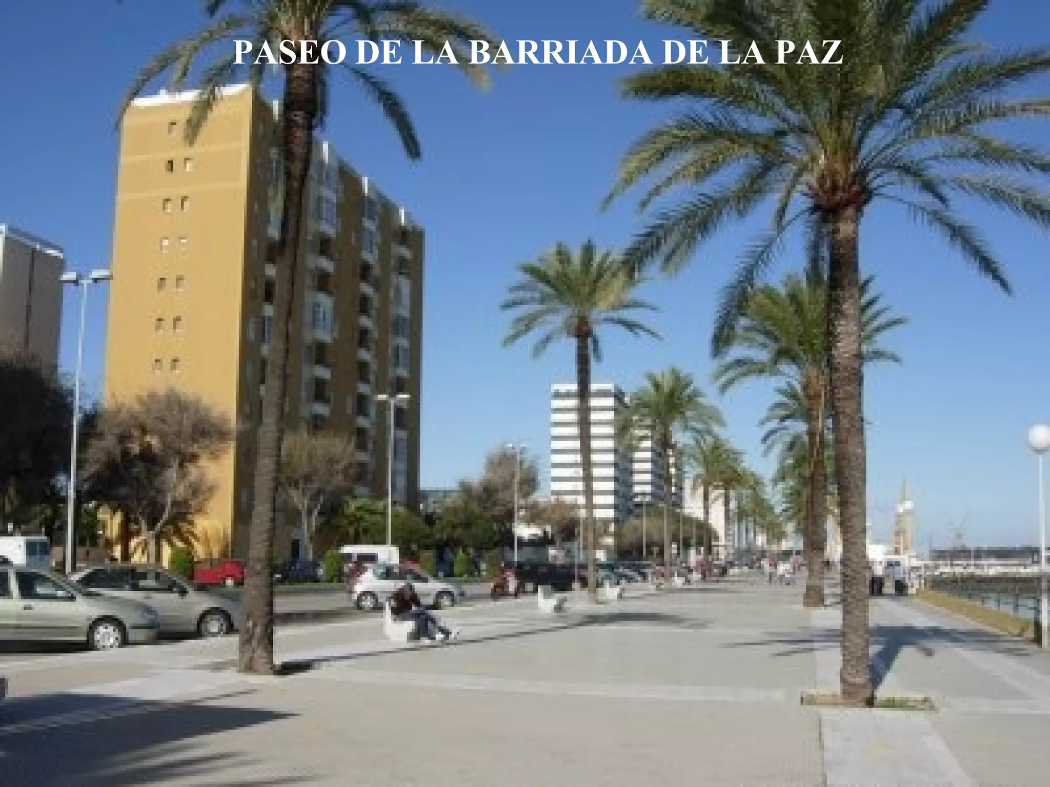 PASEO DE LA BARRIADA DE LA PAZ