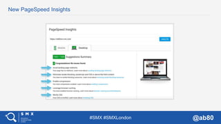 #SMX #SMXLondon @ab80
New PageSpeed Insights
 