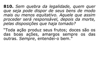 “Deus criou todos os Espíritos simples e
ignorantes, isto é, sem saber.”
(Resposta à pergunta 115).
“Deus lhes impõe a encarnação com o fim de
fazê-los chegar à perfeição.”
(Reposta à pergunta 132).
“Chegarão à perfeição, como todas as
outras, passando por outras existências.
Deus não deserda a ninguém.”
(Resposta à pergunta 787.a).
 