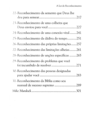 A Lei do Reconhecimento -  Mike Murdock