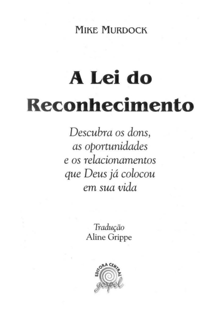 A Lei Do Reconhecimento Mike Murdock