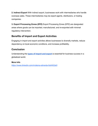 Aleina Almeida_ An Overview of Various Import and Export Types.docx