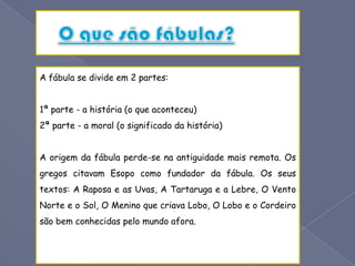 A leitura infantil fábulas | PPTX