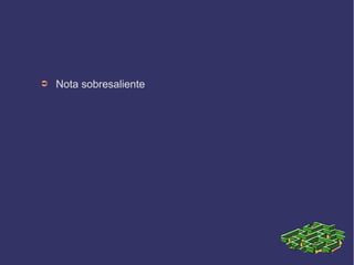 ➲   Nota sobresaliente
 