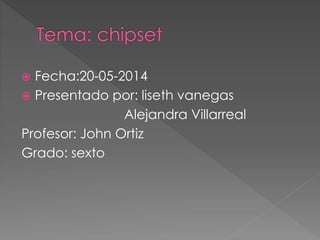  Fecha:20-05-2014
 Presentado por: liseth vanegas
Alejandra Villarreal
Profesor: John Ortiz
Grado: sexto
 