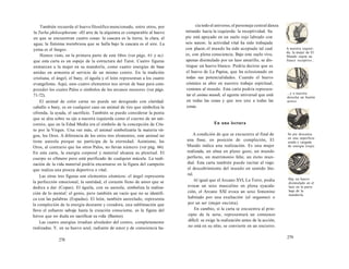 También recuerda el huevo filosófico mencionado, entre otros, por 
la Turba philosophorum: «El arte de la alquimia es comparable al huevo 
en que se encuentran cuatro cosas: la cascara es la tierra; la clara, el 
agua; la finísima membrana que se halla bajo la cascara es el aire. La 
yema es el fuego». 
Hemos visto, en la primera parte de este libro (ver págs. 61 y ss.) 
que esta carta es un espejo de la estructura del Tarot. Cuatro figuras 
enmarcan a la mujer en su mandorla, como cuatro energías de base 
unidas en armonía al servicio de un mismo centro. En la tradición 
cristiana, el ángel, el buey, el águila y el león representan a los cuatro 
evangelistas. Aquí, esos cuatro elementos nos sirven de base para com­prender 
los cuatro Palos o símbolos de los arcanos menores (ver págs. 
71-72). 
El animal de color carne no puede ser designado con claridad: 
caballo o buey, es en cualquier caso un animal de tiro que simboliza la 
ofrenda, la ayuda, el sacrificio. También se puede considerar la punta 
que se alza sobre su ojo a nuestra izquierda como el cuerno de un uni­cornio, 
que en la Edad Media era el símbolo de la concepción de Cris­to 
por la Virgen. Una vez más, el animal simbolizaría la materia vir­gen, 
los Oros. A diferencia de los otros tres elementos, este animal no 
tiene aureola porque no participa de la eternidad. Asimismo, los 
Oros, al contrario que los otros Palos, no llevan número (ver pág. 66). 
En esta carta, la energía corporal y material alcanza su plenitud. El 
cuerpo es efímero pero está purificado de cualquier mácula. La reali­zación 
de la vida material podría encarnarse en la figura del campeón 
que realiza una proeza deportiva o vital. 
Las otras tres figuras son elementos cósmicos: el ángel representa 
la perfección emocional, la santidad, el corazón lleno de amor que se 
dedica a dar (Copas). El águila, con su aureola, simboliza la realiza­ción 
de lo mental: el genio, pero también un vacío que no se identifi­ca 
con las palabras (Espadas). El león, también aureolado, representa 
la compleción de la energía deseante y creadora, una sublimación que 
lleva el esfuerzo salvaje hasta la creación consciente, es la figura del 
héroe que no duda en sacrificar su vida (Bastos). 
Las cuatro energías irradian alrededor del centro, completamente 
realizadas. Y, en su huevo azul, radiante de amor y de consciencia ha- 
278 
cia todo el universo, el personaje central danza 
mirando hacia la izquierda: la receptividad. Su 
pie está apoyado en un suelo rojo labrado con 
seis surcos:: la actividad vital ha sido trabajada 
con placer, el mundo ha sido aceptado tal cual 
es, con plena consciencia. Bajo este suelo vivo, 
apenas disimulado por un lazo amarillo, se dis-tingue 
un huevo blanco. Podría decirse que es 
el huevo de La Papisa, que ha eclosionado en 
todas sus potencialidades. Cuando el huevo 
cósmico se abre en nuestro trabajo espiritual, 
venimos al mundo. Esta carta podría represen-tar 
el anima mundi, el agente universal que está 
en todas las cosas y que nos une a todas las 
cosas. 
En una lectura 
A condición de que se encuentre al final de 
una frase, en posición de compleción, El 
Mundo indica una realización. Es una mujer 
realizada, un alma en pleno gozo, un mundo 
perfecto, un matrimonio feliz, un éxito mun-dial. 
Esta carta también puede incitar al viaje: 
el descubrimiento del mundo en sentido lite-ral. 
Al igual que el Arcano XVI, La Torre, podía 
evocar un sexo masculino en plena eyacula-ción, 
el Arcano XXI evoca un sexo femenino 
habitado por una exultación (el orgasmo) o 
por un ser (mujer encinta). 
En cambio, si la carta se encuentra al prin-cipio 
de la serie, representará un comienzo 
difícil: se exige la realización antes de la acción, 
no está en su sitio, se convierte en un encierro. 
A nuestra izquier-da, 
la mujer de El 
Mundo sujeta un 
frasco receptivo... 
...y a nuestra 
derecha un bastón 
activo. 
Su pie descansa 
en una superficie 
arada y cargada 
de energía (roja). 
Hay un huevo 
disimulado en el 
lazo en la parte 
baja de la 
mandorla. 
279 
 