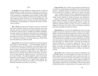 Oros 
As de Oros. Esta carta simboliza la energía material en todas sus 
potencialidades, el cuerpo, los recursos, el lugar que uno ocupa en el 
mundo, el territorio. El As de Oros nos orienta hacia nuestra relación 
con la encarnación, la vida familiar, la casa, el dinero, la salud. Vuelve 
a centrar la cuestión en aspectos concretos de la existencia. Sus acep-ciones 
negativas pueden remitirnos a un problema financiero, una 
negación de la materia o, por el contrario, un exceso de preocupacio-nes 
materiales, una enfermedad, un abandono del cuerpo, la desnu-trición, 
la miseria. 
Dos de Oros. Esta carta evoca el deseo de cerrar un contrato que 
aún no está concluido. Puede ser un proyecto financiero que se está 
gestando, una casa en construcción, las ganas de casarse o de asociar-se 
para llevar a cabo un negocio. También es un embrión formándose, 
un reposo corporal, la recuperación de las fuerzas. En sentido negati-vo, 
el Dos de Oros podrá significar un problema financiero (dificultad 
para llegar a fin de mes), una carencia de medios, la pereza o la paráli-sis, 
un rechazo a alimentarse, una actitud quimérica e ineficaz frente 
al mundo material, una tendencia suicida. 
Tres de Oros. Esta carta puede simbolizar una inversión material 
que produce su primer beneficio... o su primera pérdida. También es 
la fecundación, en que una célula macho y una célula hembra crean 
un nuevo ser. Es una empresa comercial que saca sus primeros pro-ductos 
sin saber si éstos encontrarán un público. Es un riesgo econó-mico, 
una apuesta sustanciosa en algún juego de azar. Podría ser la 
absorción de una sustancia cuyos efectos se desconocen, una opera-ción 
de cirugía estética de resultados inciertos, o la decisión de vivir 
en un país extranjero. Sus aspectos negativos evocan una inversión 
apresurada y de mal augurio, los problemas ligados a la fecundidad 
(aborto, embarazo extrauterino), una hiperactividad corporal que 
agota, la fusión de dos empresas que conduce a un monopolio, una 
manipulación genética que produce un monstruo... 
352 
Cuatro de Oros. Aquí, el fénix que dos ángeles preparaban para 
el sacrificio en el Dos de Copas está ardiendo. En el centro mismo de 
la mayor estabilidad material, se encuentra la renovación constante 
del ave mítica que se consume y renace de sus cenizas. Esta carta 
evoca el hogar, la salud, un territorio, algo cuya buena marcha de-pende 
de que no se produzca un estancamiento en lo adquirido. El 
Cuatro de Oros simboliza la vida del cuerpo que, para mantenerse, 
requiere ls muerte constante de ciertas células y el consumo de ener-gía 
en forma de alimento. Los aspectos negativos de la carta nos 
remiten a todos los estados de estancamiento material: la cárcel, los 
problemas corporales ligados a la estasis, al exceso, al sobrepeso, un 
trabajo en el que uno no se realiza, el paro, una situación económica 
estancada, una familia encerrada en sí misma. 
Cinco de Oros. En el centro de la estabilidad (los cuatro oros están 
situados en las cuatro esquinas de la carta) se abre un nuevo interés 
ligado a una dimensión espiritual, planetaria o cósmica. Es un indus-trial 
que invierte en una energía «limpia», buena para el planeta; unos 
grandes almacenes que inauguran una línea de productos biológicos, 
o la construcción de un templo, de un centro espiritual. Es, en la rela-ción 
con el cuerpo, el inicio de una práctica que va más allá de la sim-ple 
cultura física, un cambio de dieta o un interés por métodos de 
curación alternativos. La dimensión negativa del Cinco de Oros 
puede ser un revés de la fortuna, un mal médico, una caída en la 
droga o el alcohol, un consejero financiero venal, un estafador, un 
industrial sin escrúpulos, un hundimiento de la Bolsa, una depresión 
nerviosa. 
Seis de Oros. Aquí, la relación con la materia se despliega en una 
verticalidad extática. Uno está arraigado en la tierra y en el cielo, en 
plena aceptación de su encarnación, como un árbol que hunde a la 
vez sus raíces en el suelo y sus ramas hacia arriba. Es una carta que 
evoca la generosidad con uno mismo, el placer corporal, el disfrute de 
dinero y de una economía bien gestionada, el sentido de lo bello en la 
vida cotidiana, la gastronomía, la sensualidad. El Seis de Oros celebra 
la belleza del mundo y se siente unido a él. Uno puede invertir en lo 
353 
 