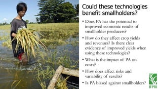 Precision agriculture in smallholder systems: From innovation to evidence