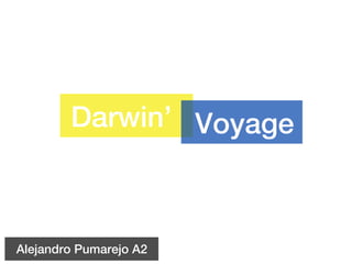 Darwin’ Voyage



Alejandro Pumarejo A2
 