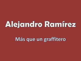 Alejandro ramírez