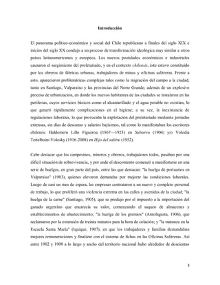 3
Introducción
El panorama político-económico y social del Chile republicano a finales del siglo XIX e
inicios del siglo X...