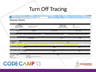 Turn Off Tracing

 