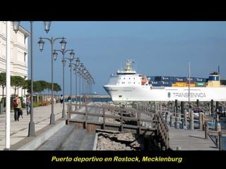 Puerto deportivo en Rostock, Mecklenburg 