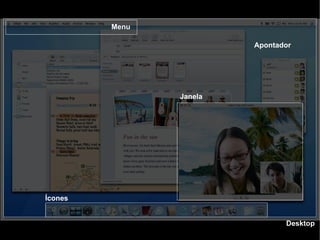 Menu Ícones Janela Apontador Desktop 