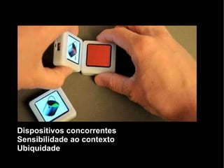 Dispositivos concorrentes Sensibilidade ao contexto Ubiquidade 