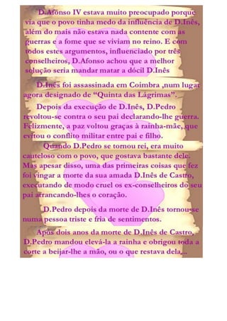 A lenda de d. pedro e d. inês