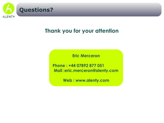 Advertisers using Alenty metrics... 