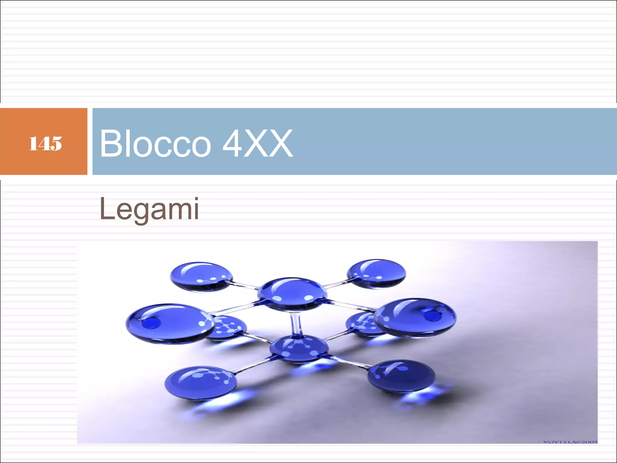 145   Blocco 4XX
      Legami
 