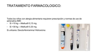 Alergia pediátrica: principales motivos de consulta en AP y criterios ...