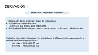 Alergia pediátrica: principales motivos de consulta en AP y criterios ...