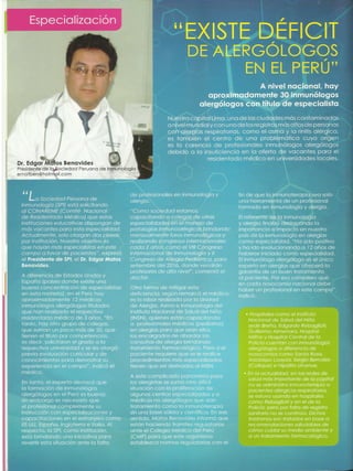 Alergologos en Peru
